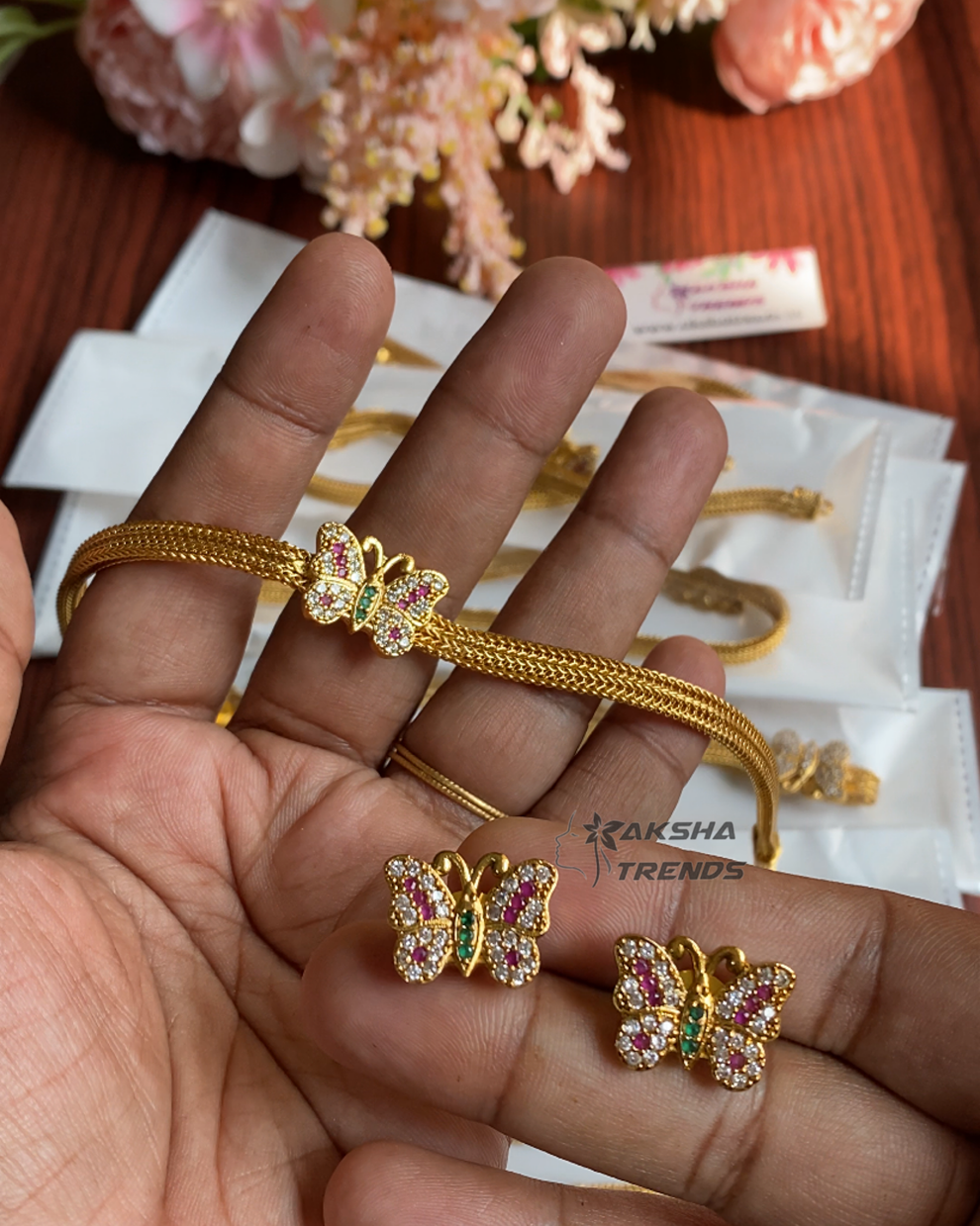 Premium butterfly choker Aksha Trends 