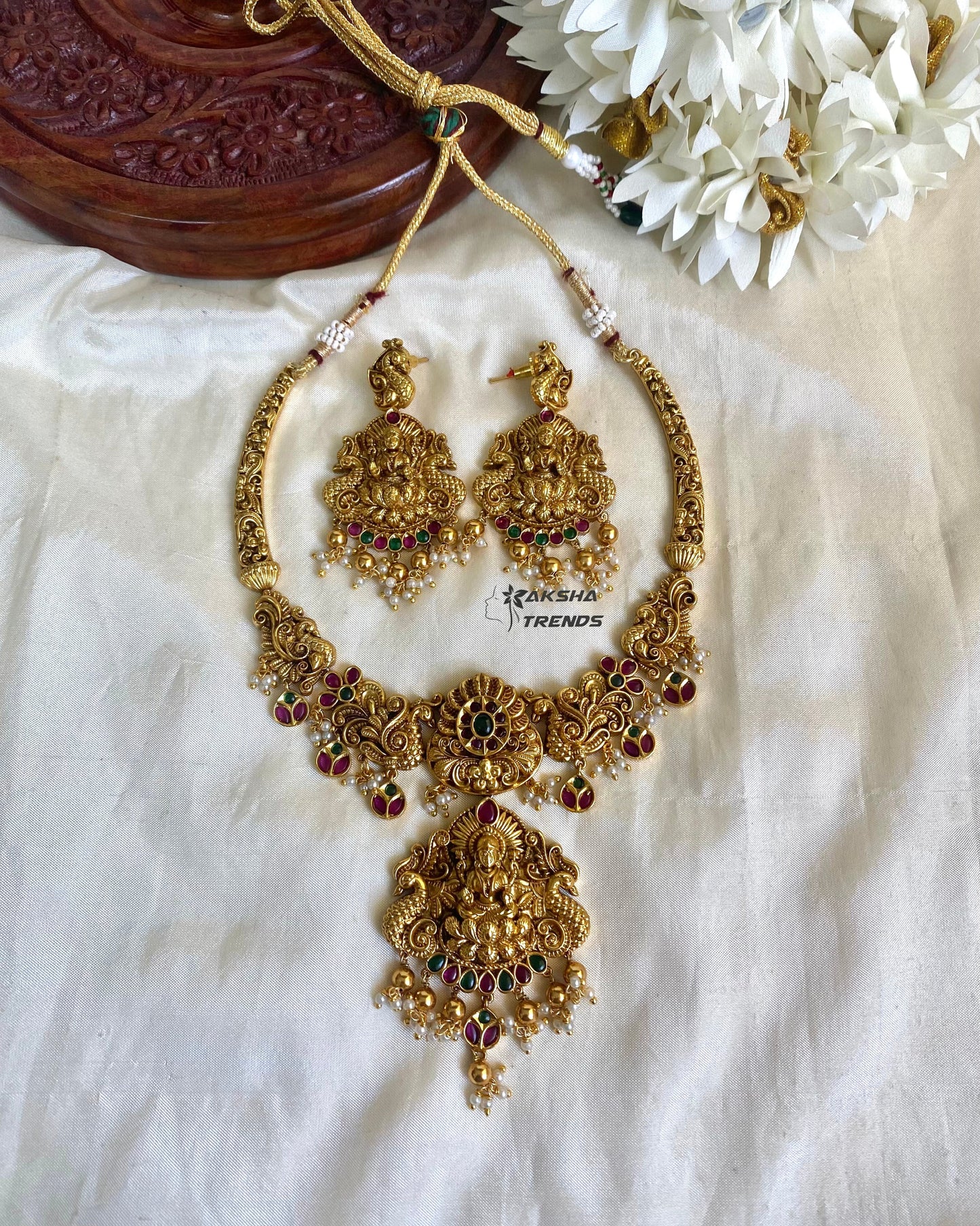 Nagas Bridal Necklace -Real gold Inspired Aksha Trends