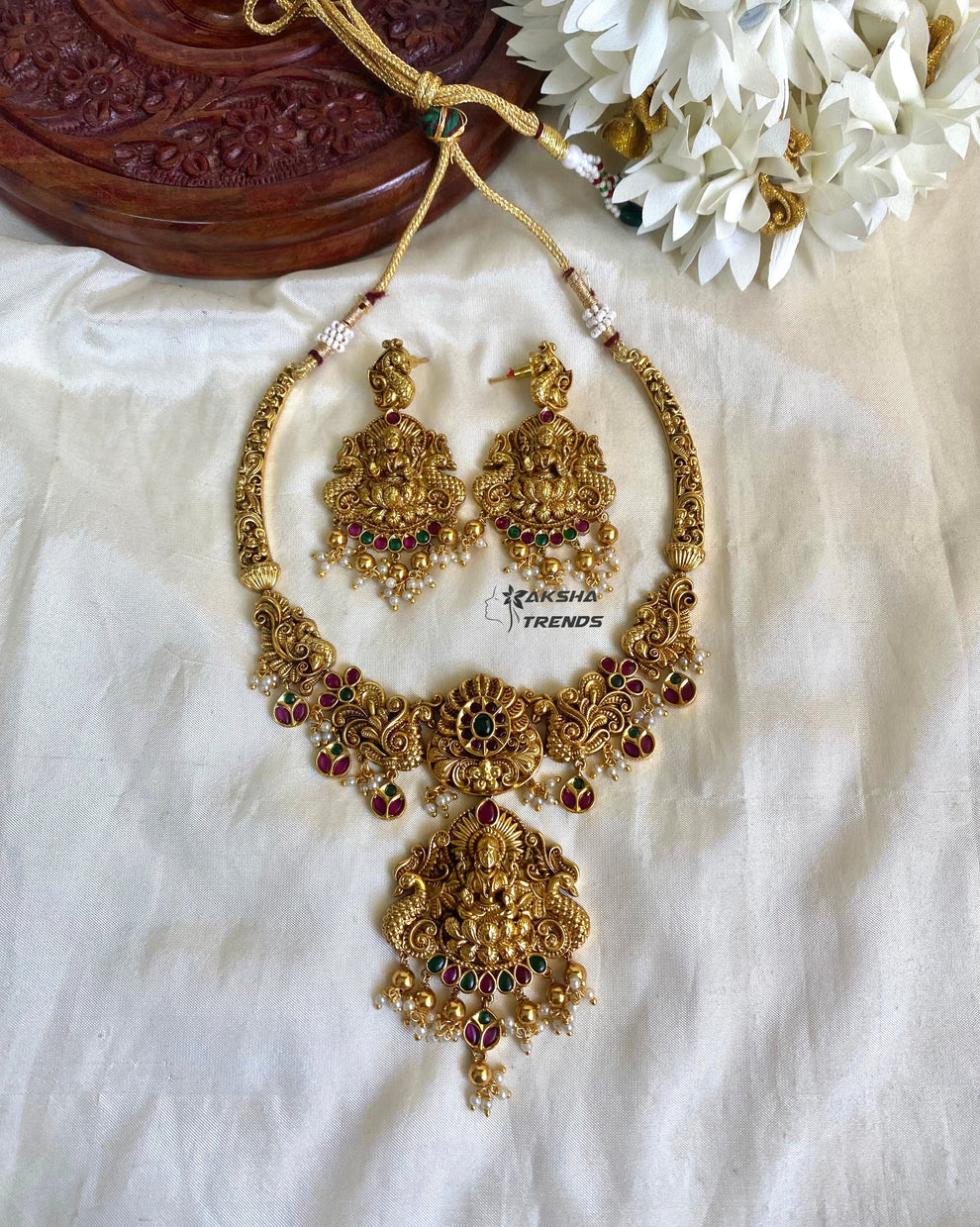Nagas Bridal Necklace -Real gold Inspired Aksha Trends 