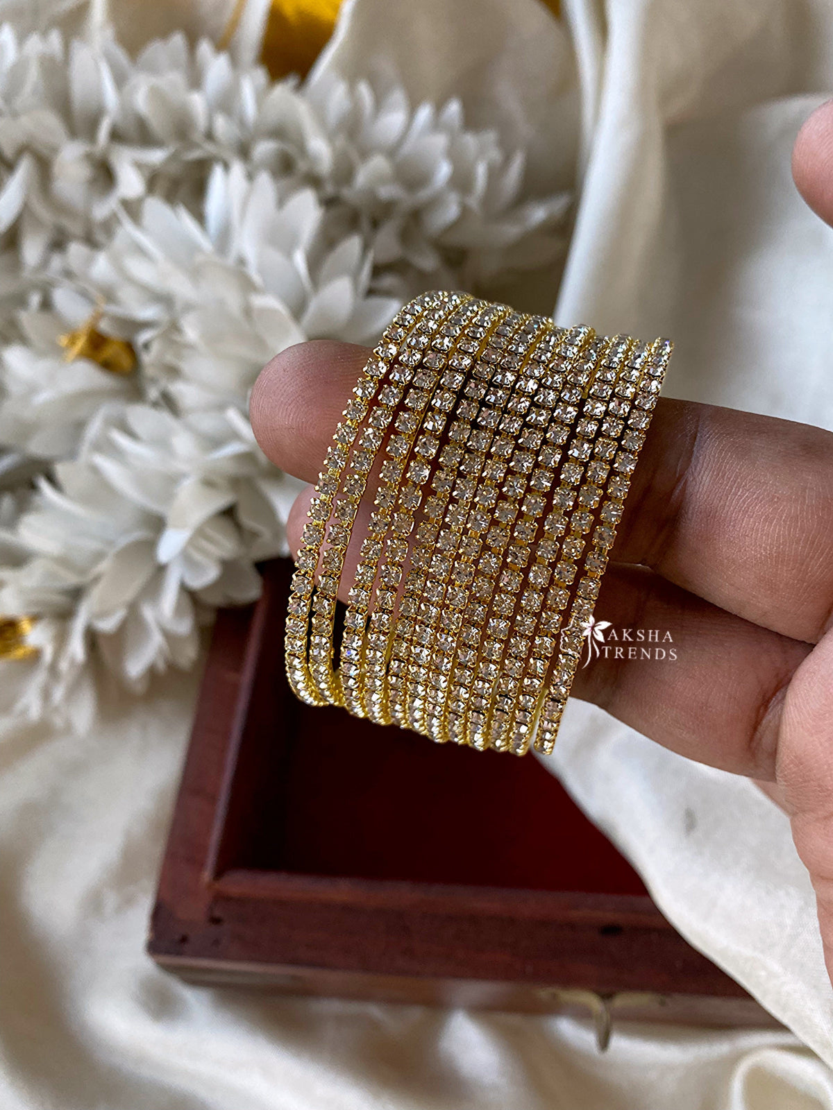 Kids gold stone fancy bangles (12pc) Aksha Trends