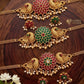 Antique peacock kemp choker Aksha Trends