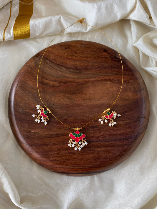 Invisible Necklace -kemp Aksha Trends