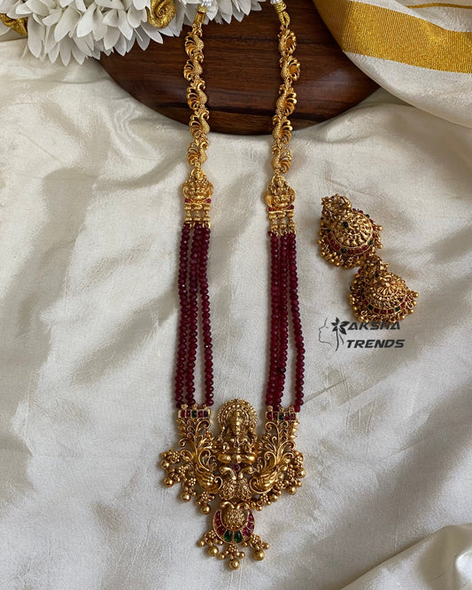Lakshmi bead haram -Ruby