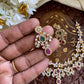 2 layer diamond Floral Necklace Aksha Trends