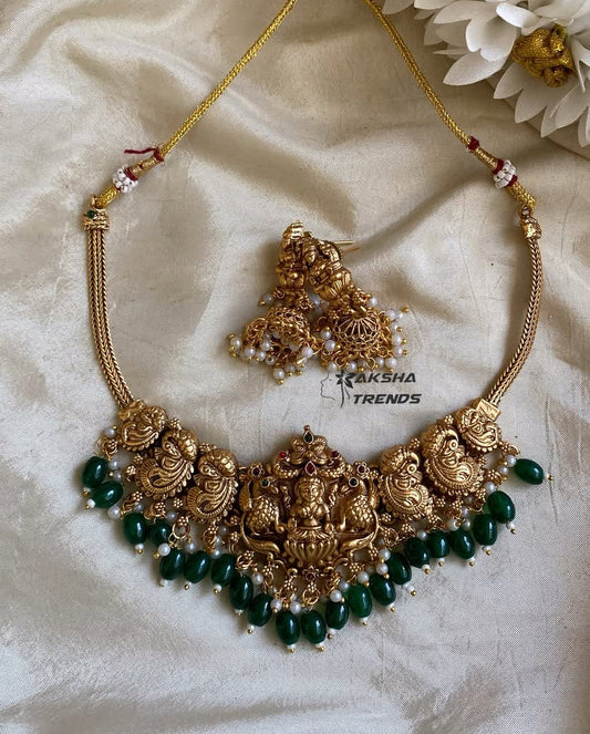 Nagas bridal choker -Green Aksha Trends