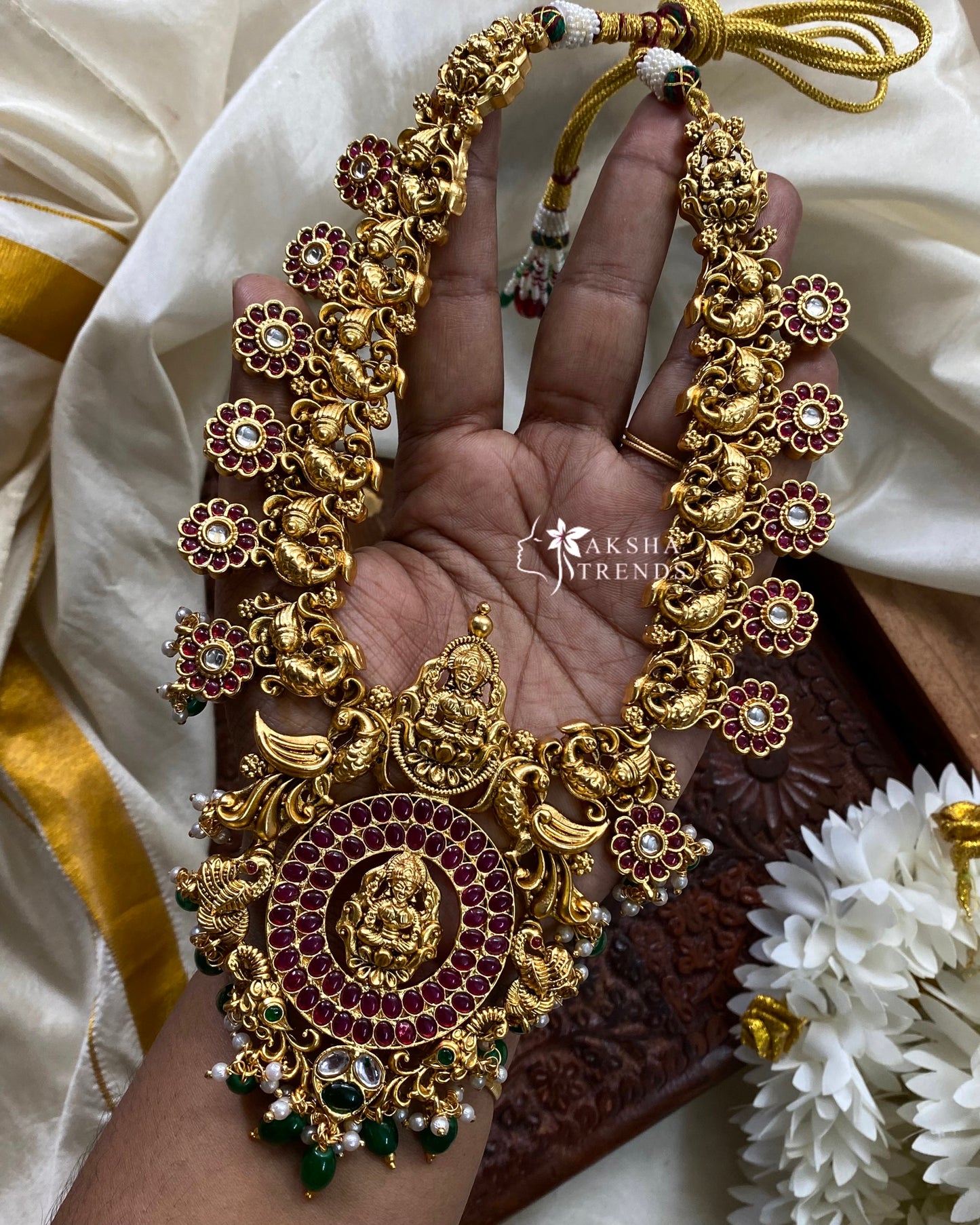 Nagasi Bridal short haram -Gold Aksha Trends