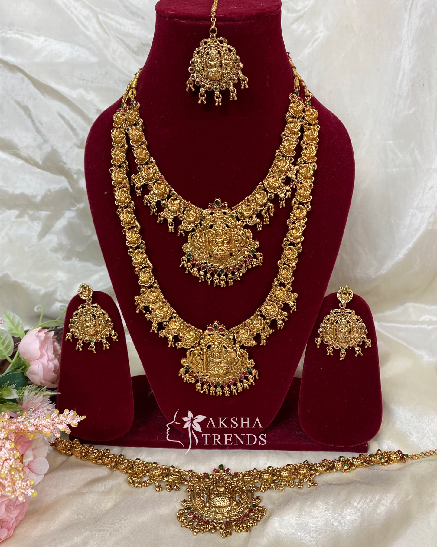 Peacock with lakshmi semi bridals Aksha Trends