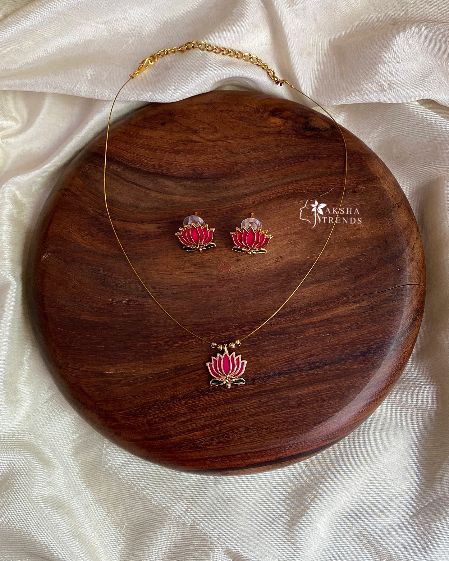 Invisible Necklace -Lotus Aksha Trends