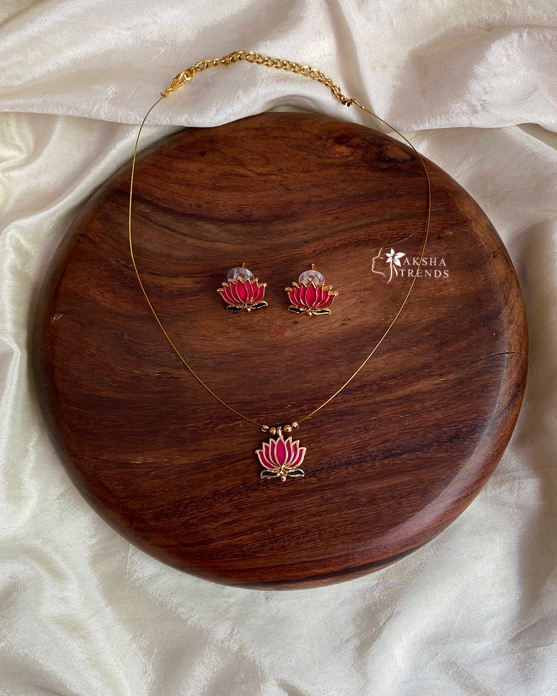 Invisible Necklace -Lotus Aksha Trends