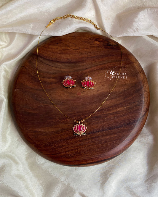 Invisible Necklace -Lotus Aksha Trends