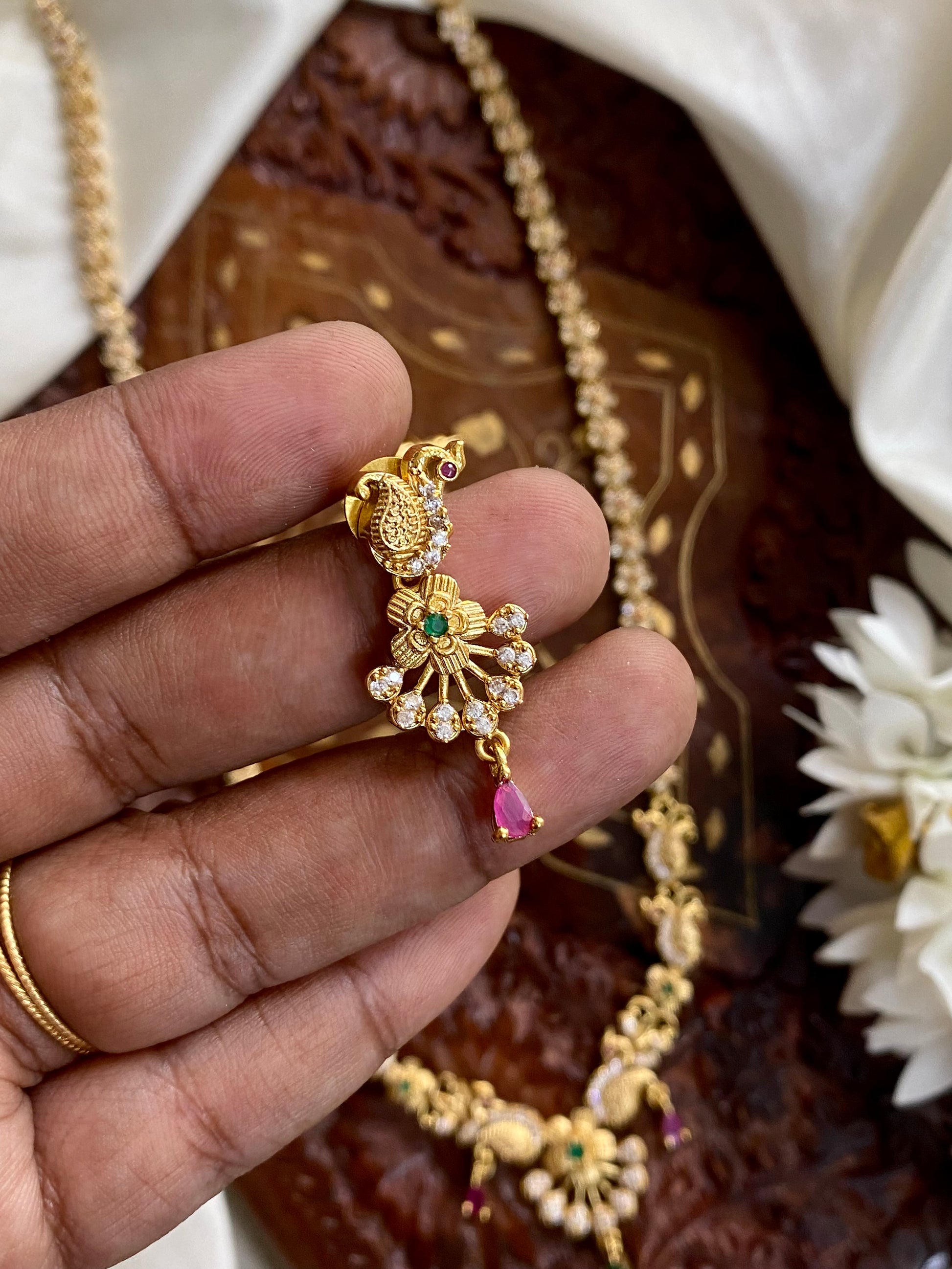 Floral diamond haram Aksha Trends