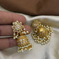 Premium kemp Jhumka -white Aksha Trends
