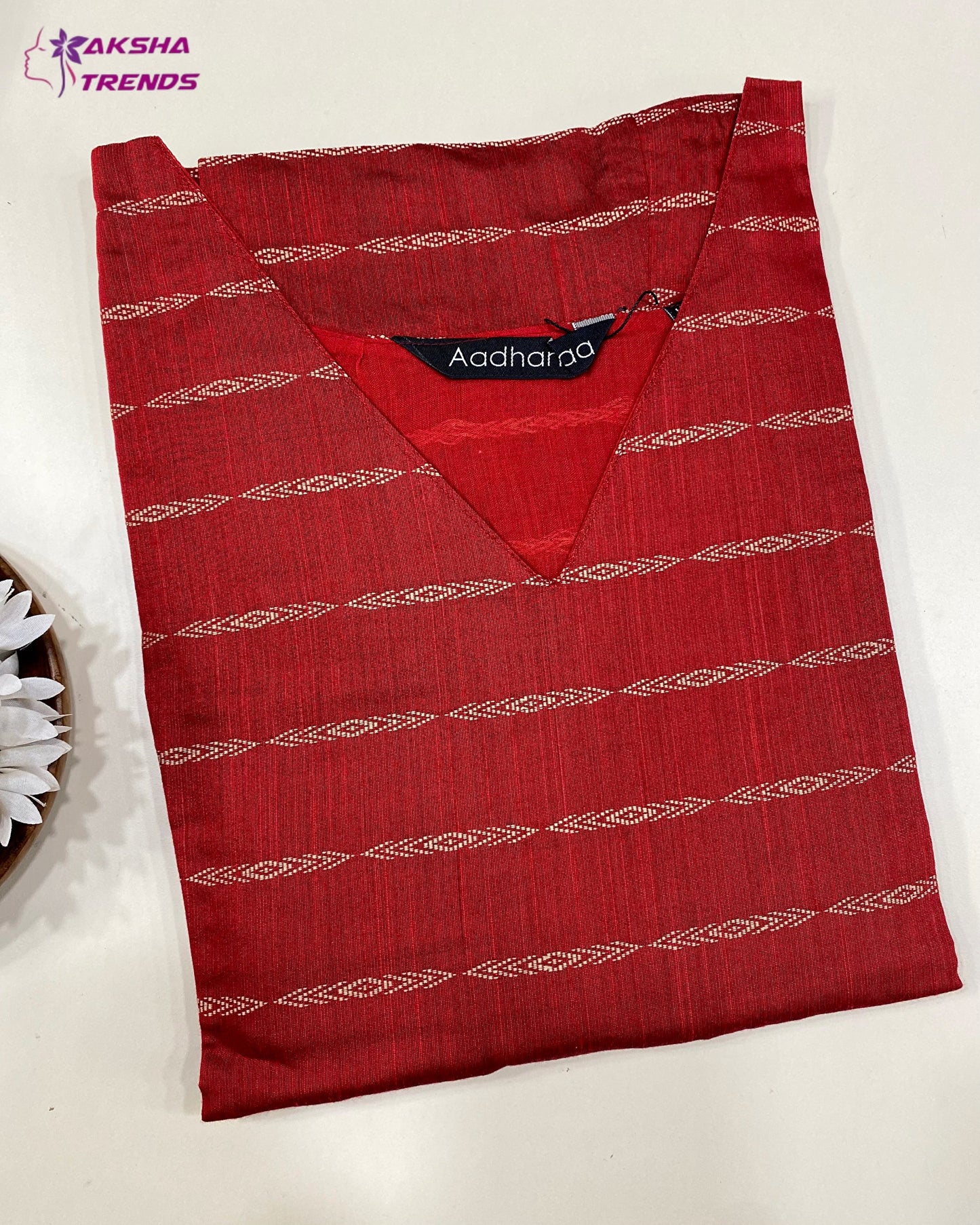 Raw Silk cotton Kurti (XL) Aksha Trends