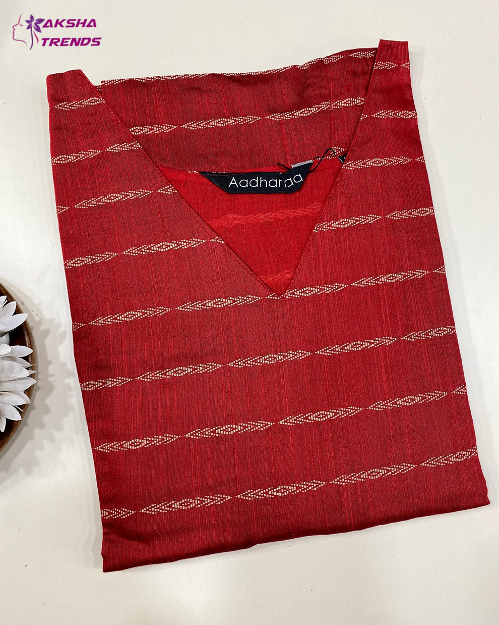 Raw Silk cotton Kurti (XL) Aksha Trends 