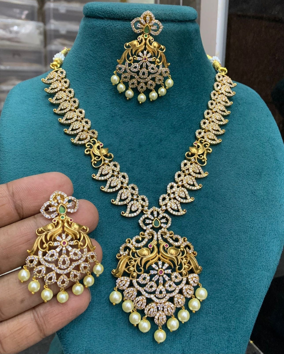 Thogai diamond necklace Aksha Trends 