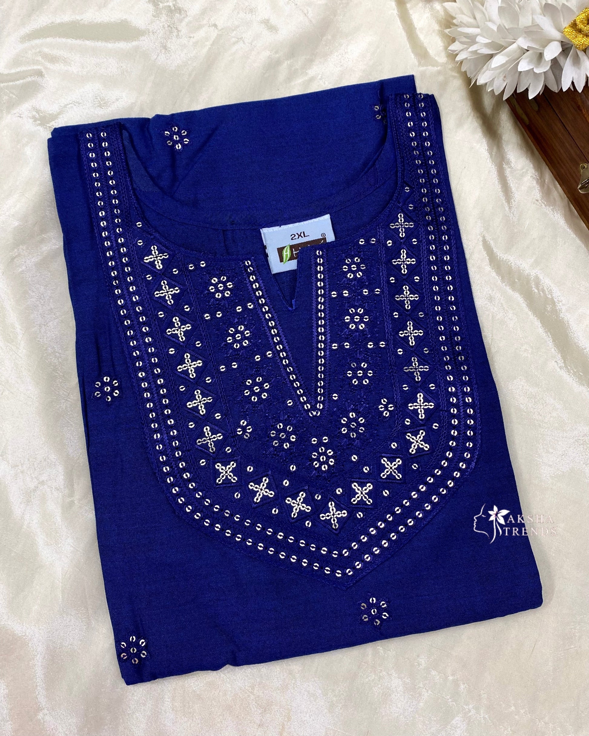 Soft Silk Kurti (2XL) Aksha Trends