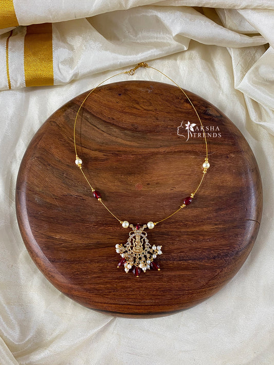 Invisible Necklace -lakshmi blue Aksha Trends