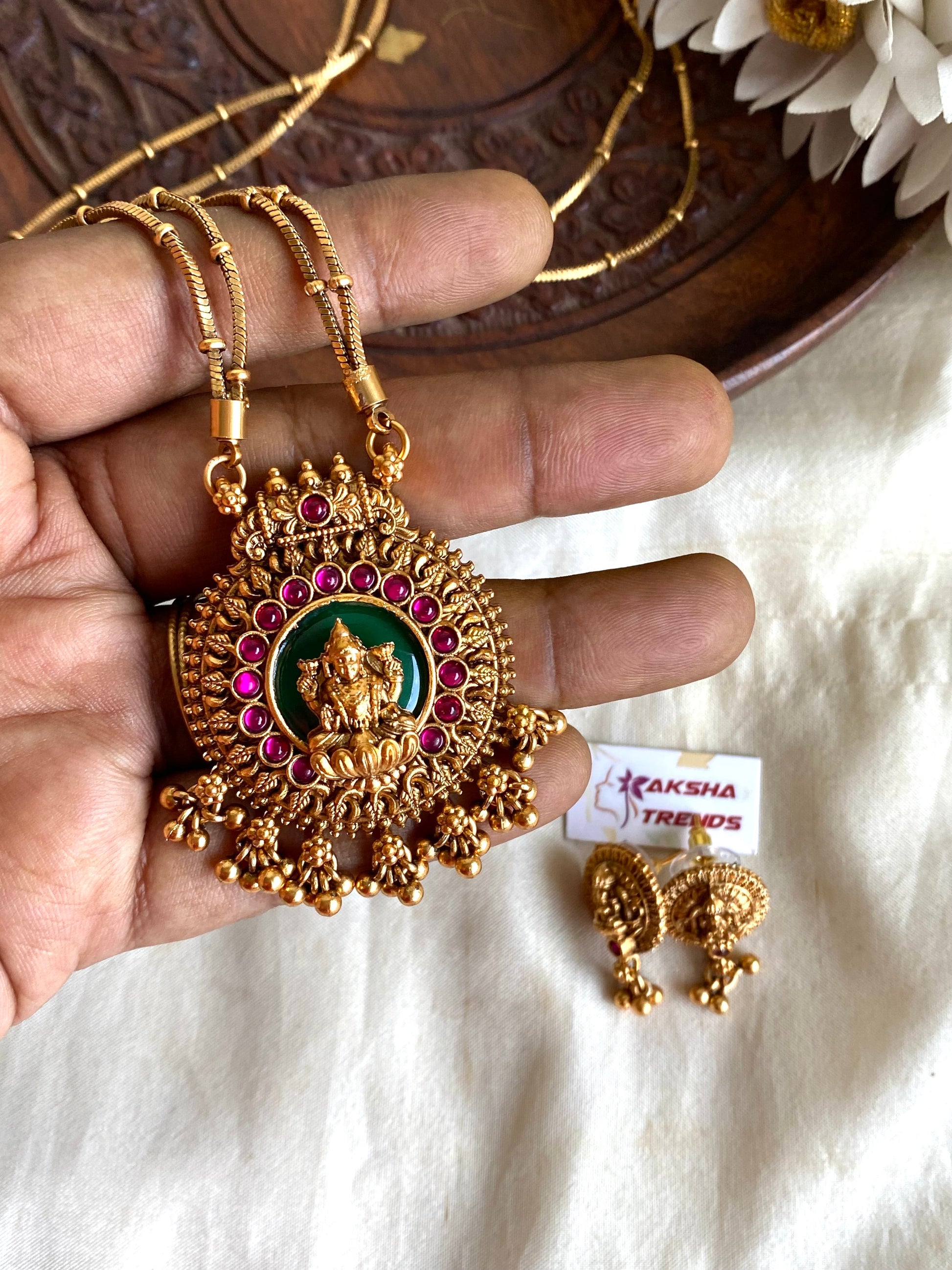 Antique lakshmi chain Aksha Trends