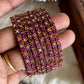 Floral metal Bangles -(8pc/one colour) Aksha Trends