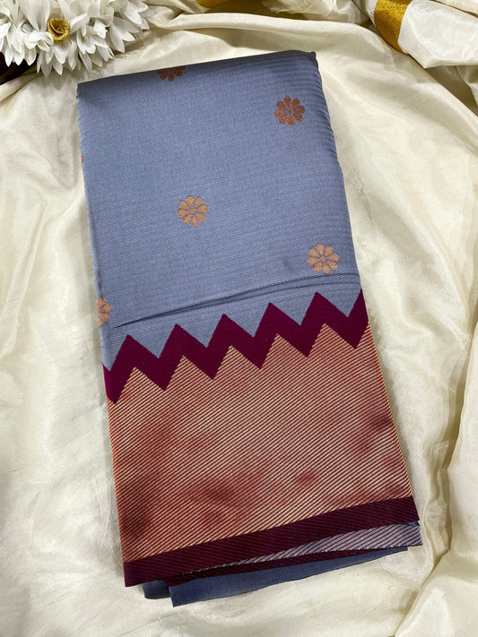 Gopuram Semi Silk saree Aksha Trends