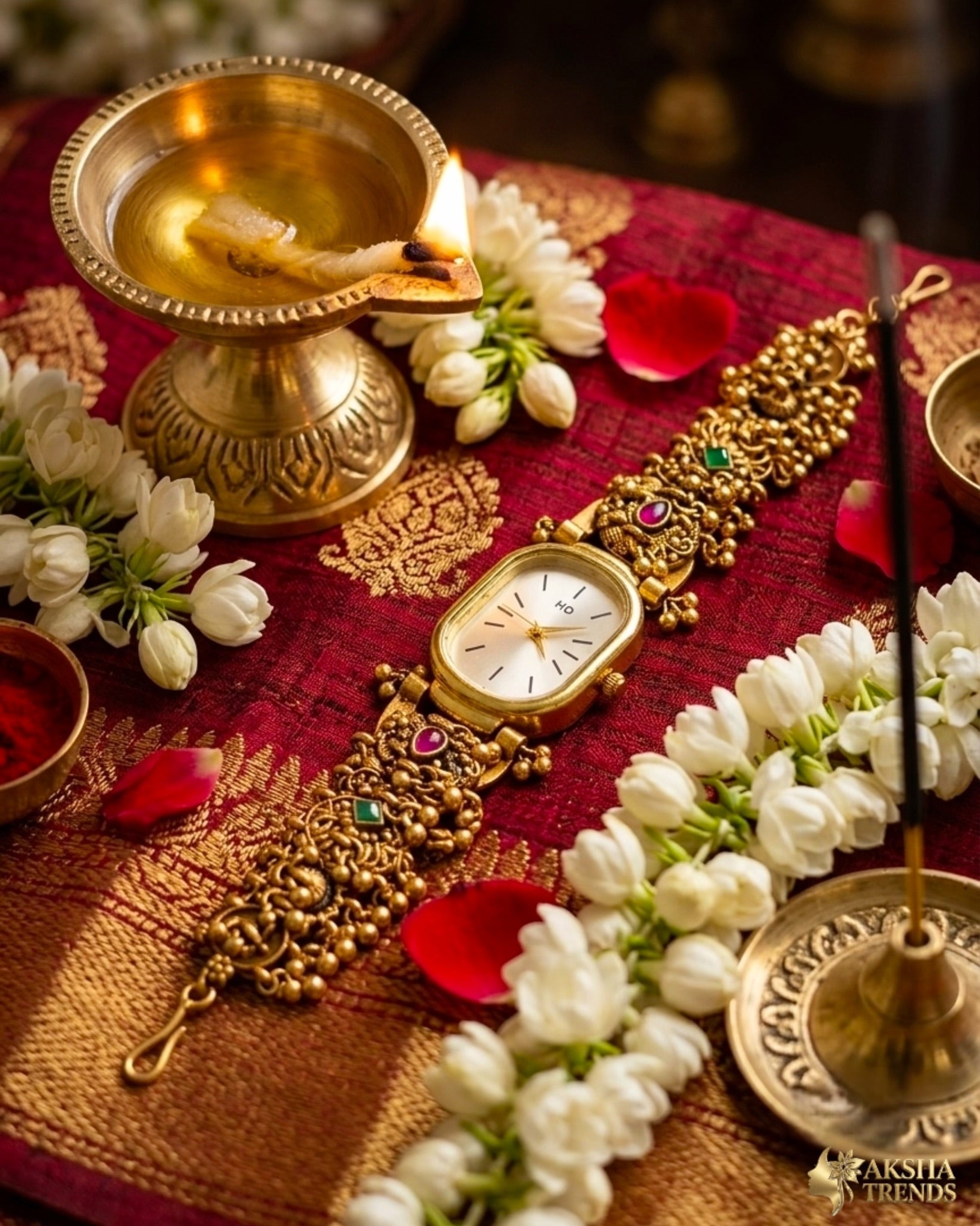 Bridal watch jewellery Aksha Trends