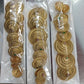Premium brass gold Jadai billa (9pc) Aksha Trends