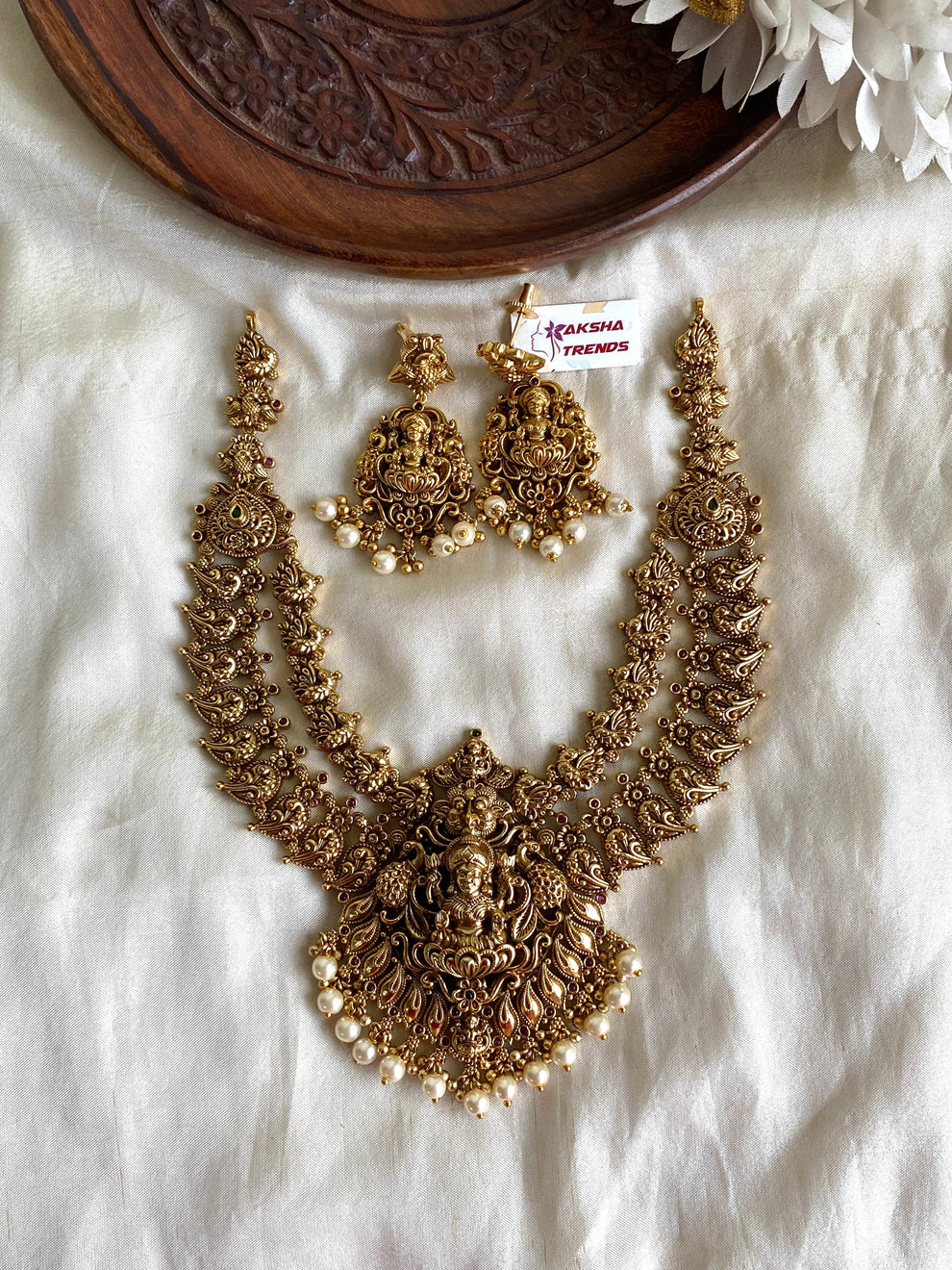 Premium Nagasi bridal necklace Aksha Trends 