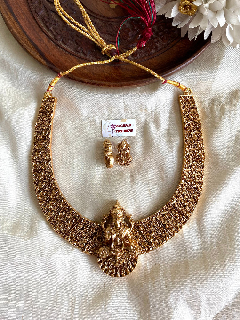 Antique Tripura Sundari Necklace Aksha Trends 