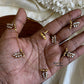 Invisible Necklace -leafy white Aksha Trends