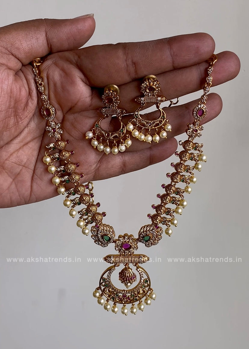 Lakshmi coin Guttapusalu Necklace Aksha Trends 