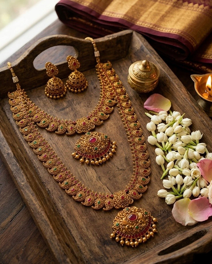 Antique Manga bridal combo Aksha Trends