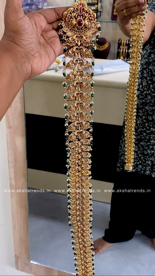 Jadai billa green -long size Aksha Trends