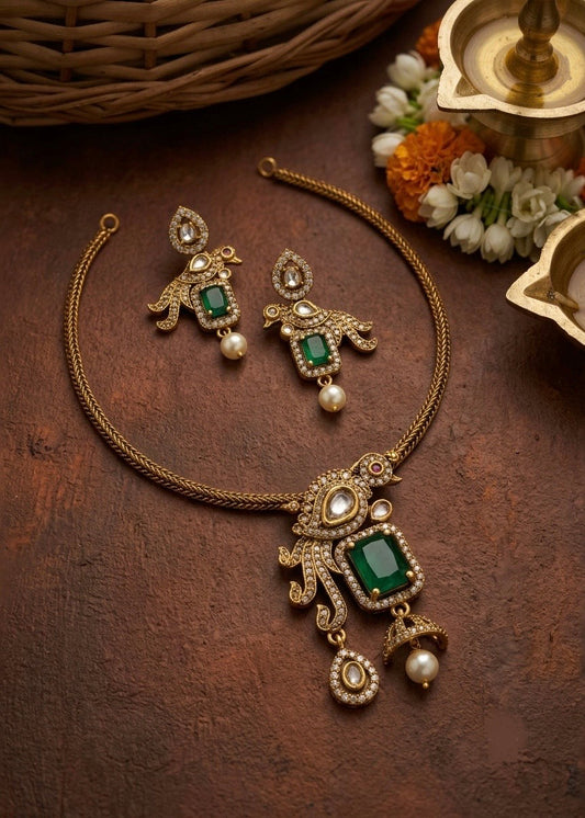Premium bird necklace Aksha Trends