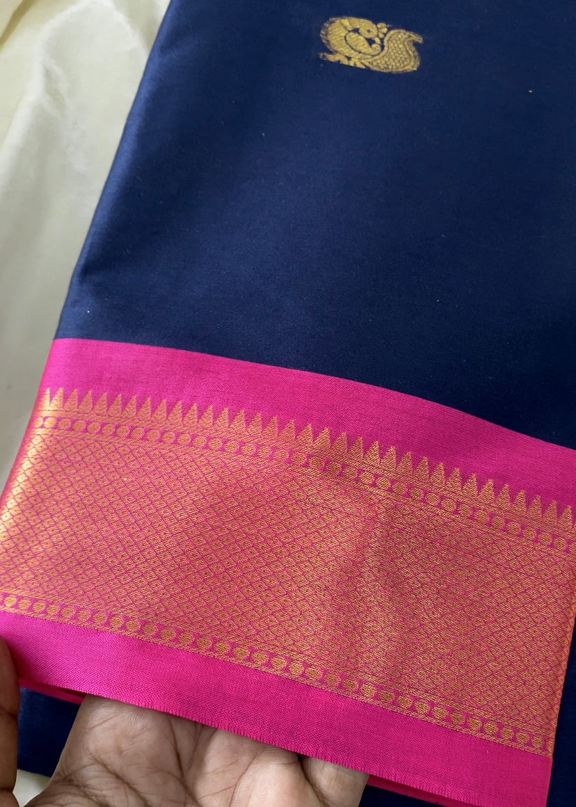 Kalyani Silk -Blue Aksha Trends