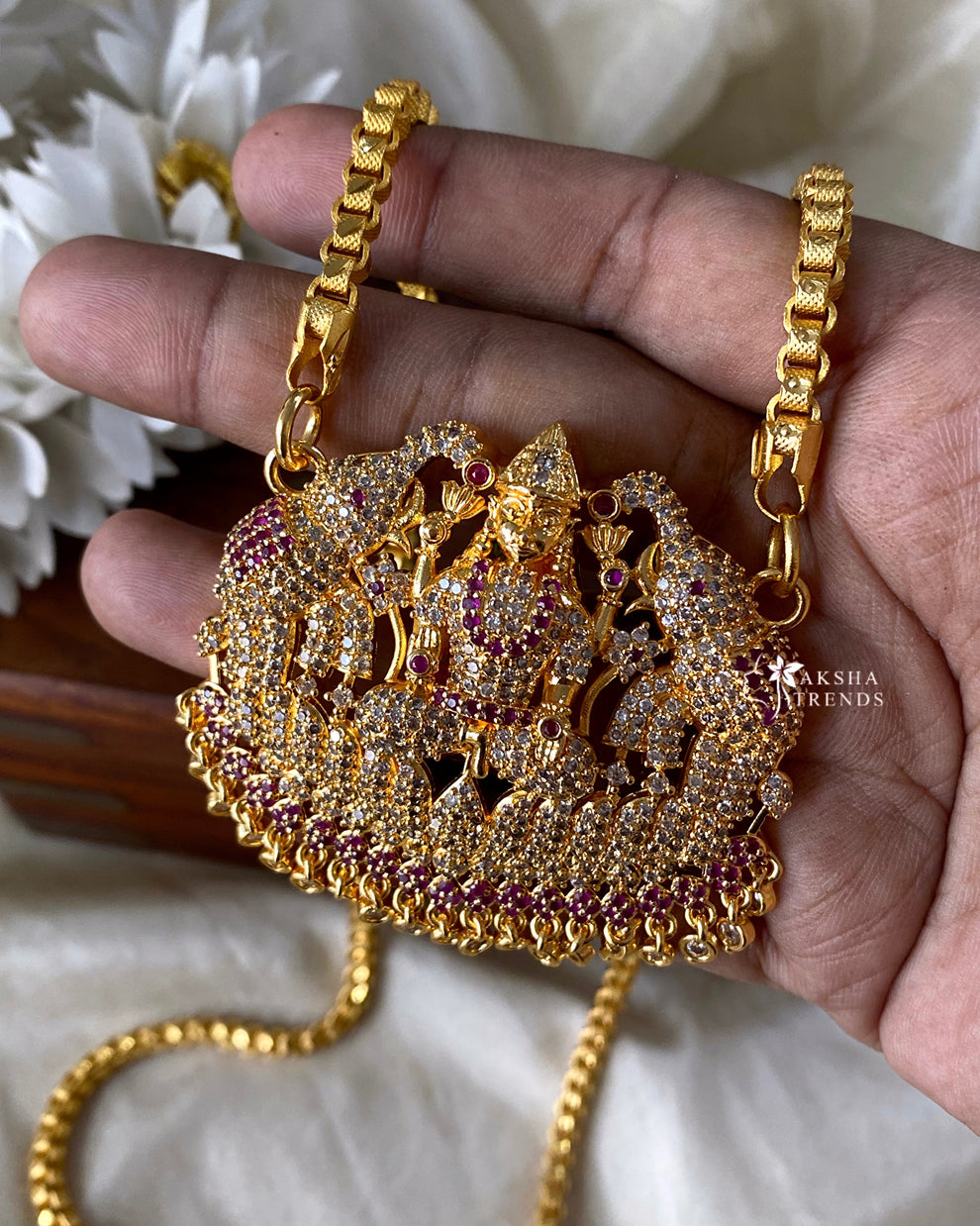 lakshmi diamond Dollar chain Aksha Trends 