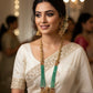 Lakshmi bead haram -Mint Green Aksha Trends
