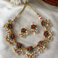 Antique lotus pearl Choker Aksha Trends