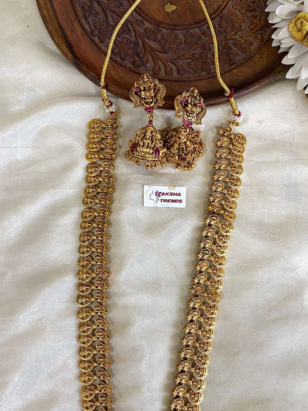 Antique lakshmi bridal haram Aksha Trends 