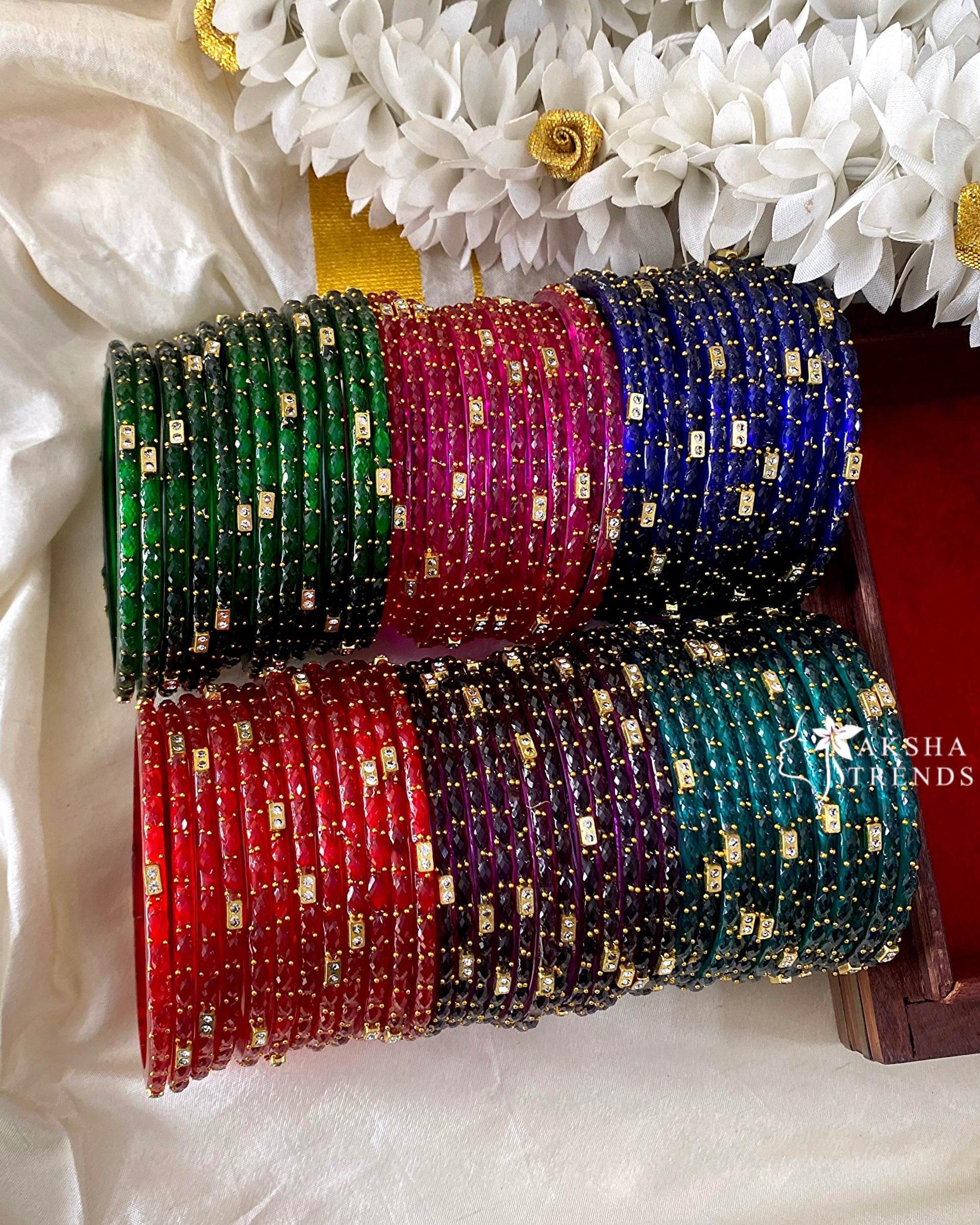Raindrop Bangles (12pc) Aksha Trends