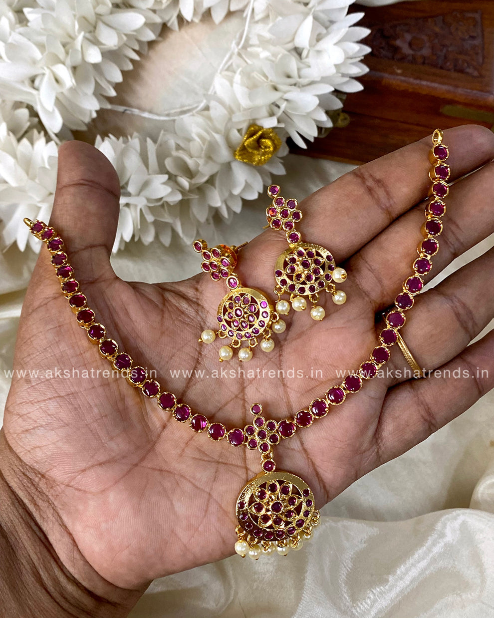 Vintage Attigai Necklace Aksha Trends 