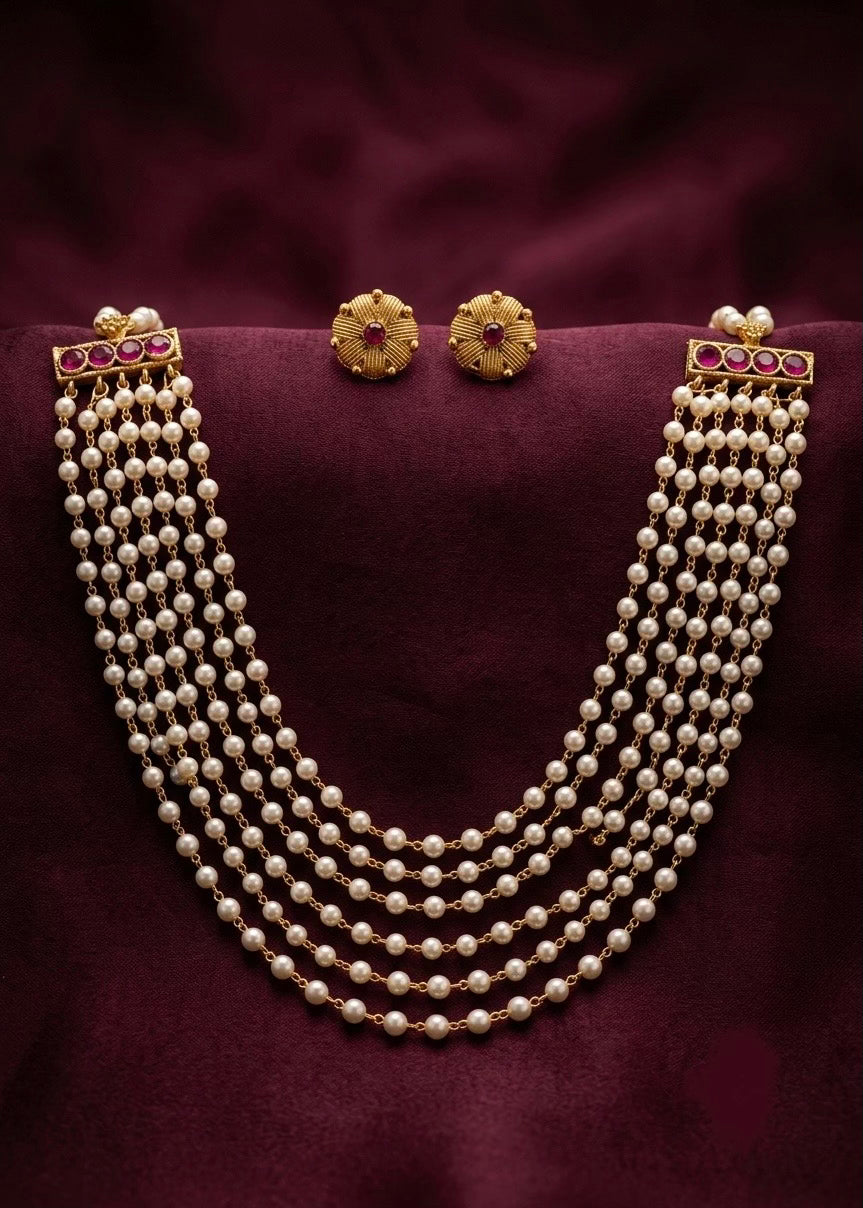 Pearl layer choker Aksha Trends