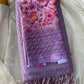 Chiffon netted saree -pink Aksha Trends