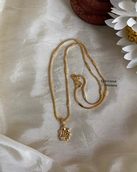 1gm Gold Pendant chain Aksha Trends