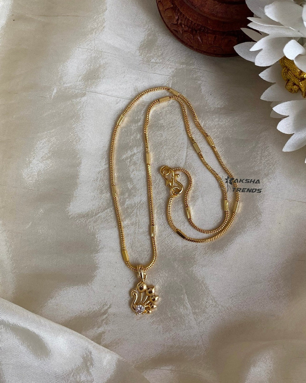 1gm Gold Pendant chain Aksha Trends 