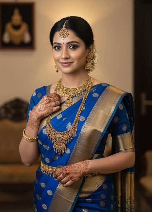 Antique Floral semi bridal Aksha Trends