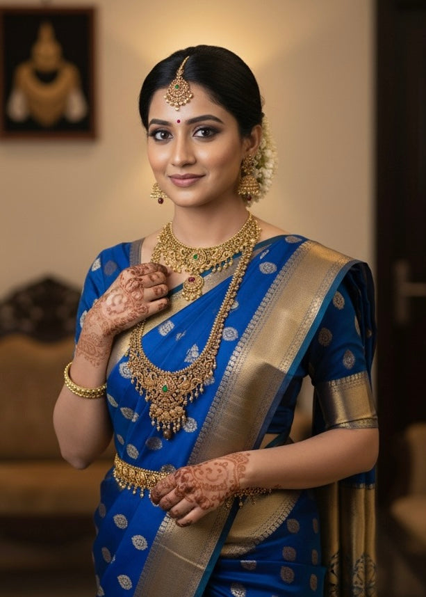 Antique Floral semi bridal Aksha Trends 