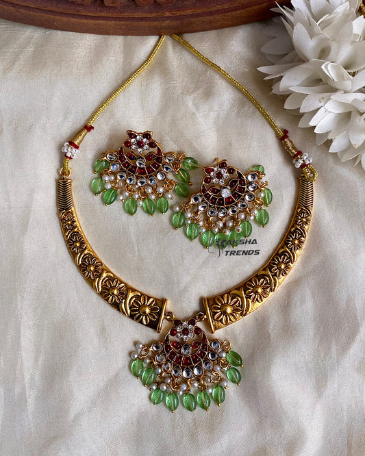 Antique kemp Necklace Aksha Trends