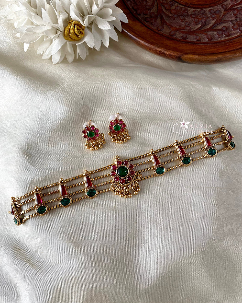 Kerala palakka choker Aksha Trends 