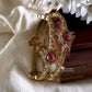 Victoria Lotus bangles Ruby (2pc) Aksha Trends