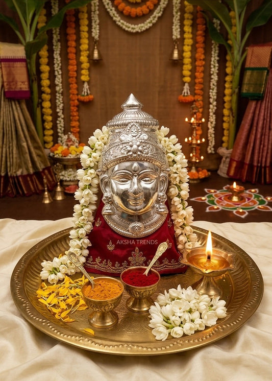 Varalakshmi Amman face Silveri Aksha Trends